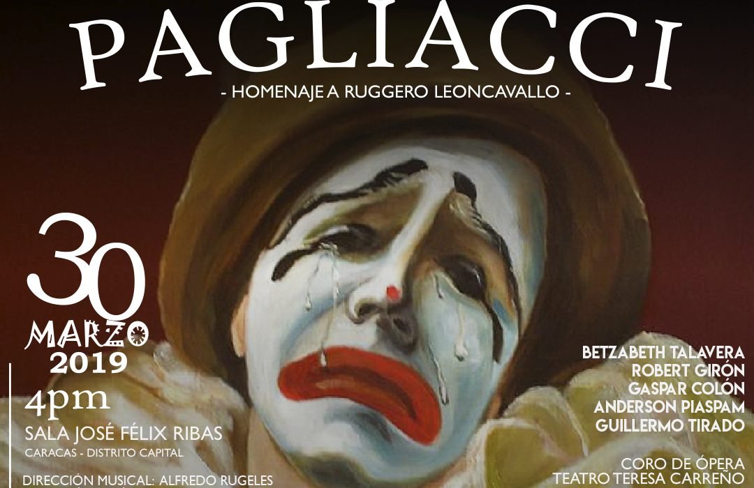 Ópera “Pagliacci” en la sala José Félix Ribas del TTC