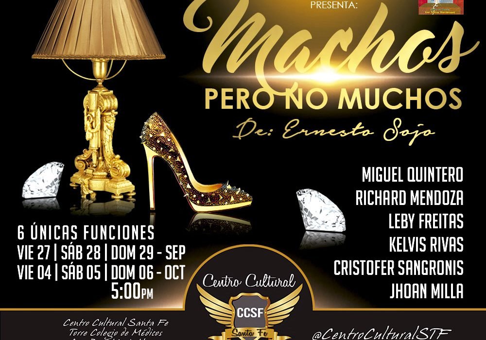 Las Tablas Misteriosas vuelve a escena con la comedia Machos pero no mucho. 