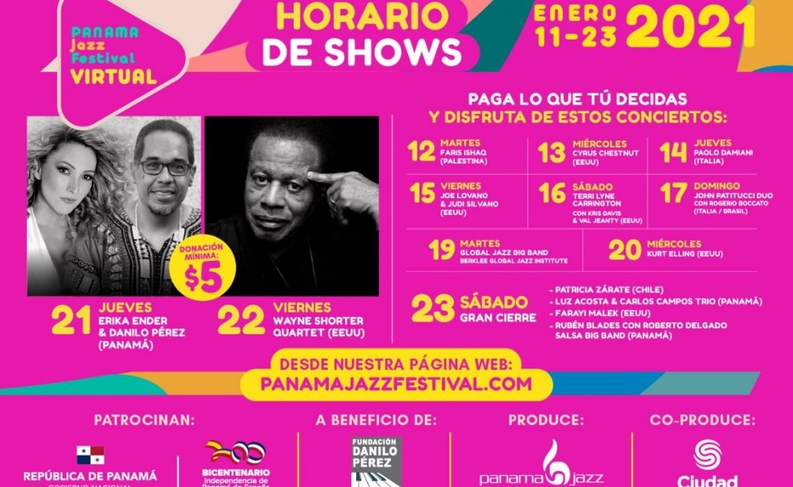 Panama Jazz Festival 2021 llega a tu casa de manera virtual aportando música y positivismo