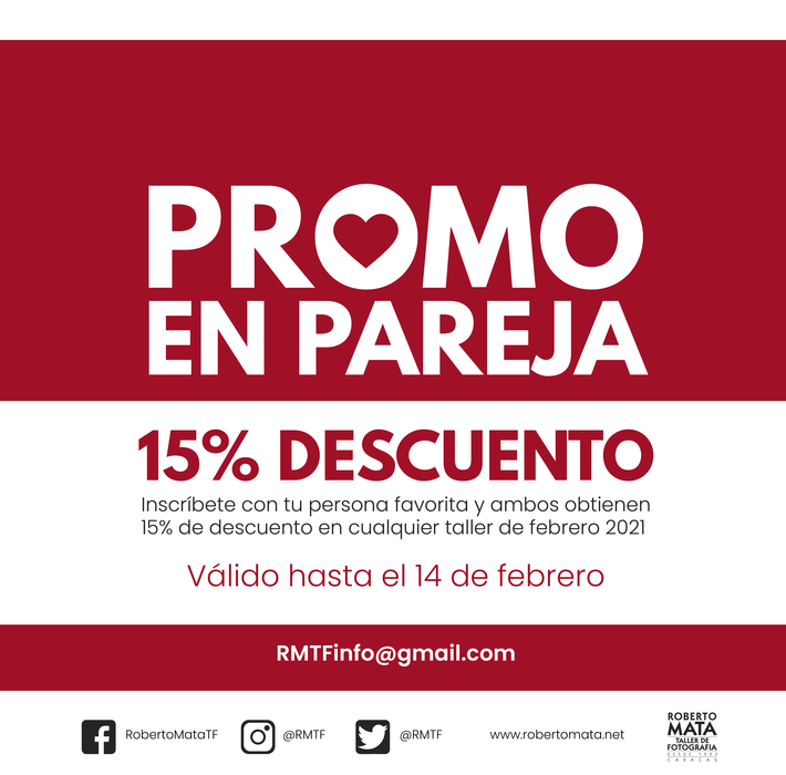 ¡Tenemos PR❤️ MO! 15% de descuento hasta el 14 de febrero (inclusive)