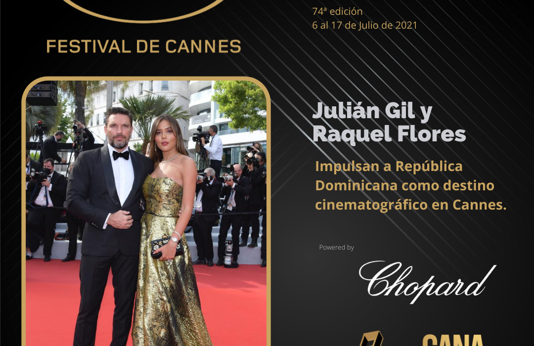 Julián Gil y Raquel Flores impulsan a República Dominicana como destino cinematográfico en Cannes.