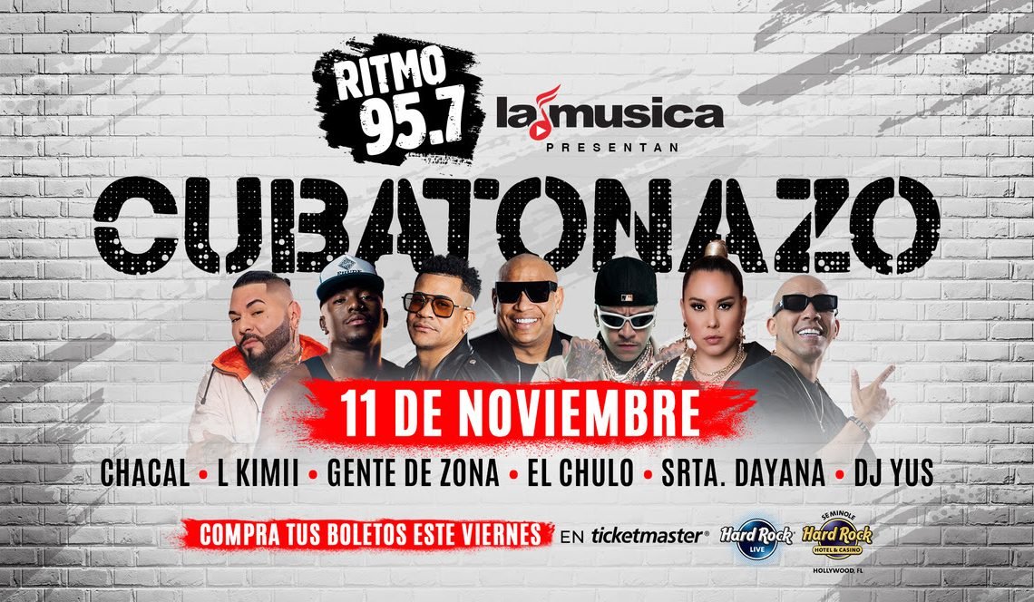 CUBATONAZO 2023, LA FIESTA MAS GRANDE DE LA MUSICA CUBANA DE HOY, LLEGA AL HARD ROCK LIVE
