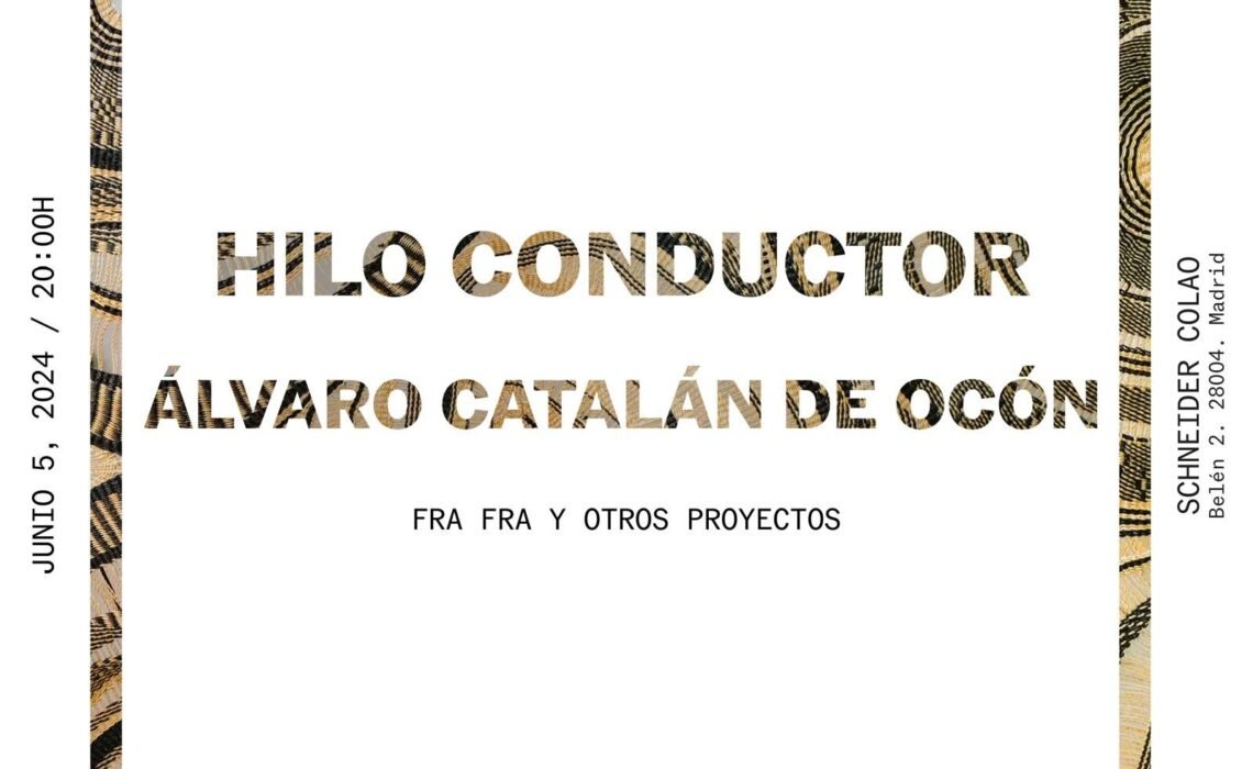 El Observatorio inicia sus actividades con  ‘Hilo conductor: Fra Fra y otros proyectos’, de Álvaro Catalán de Ocón.