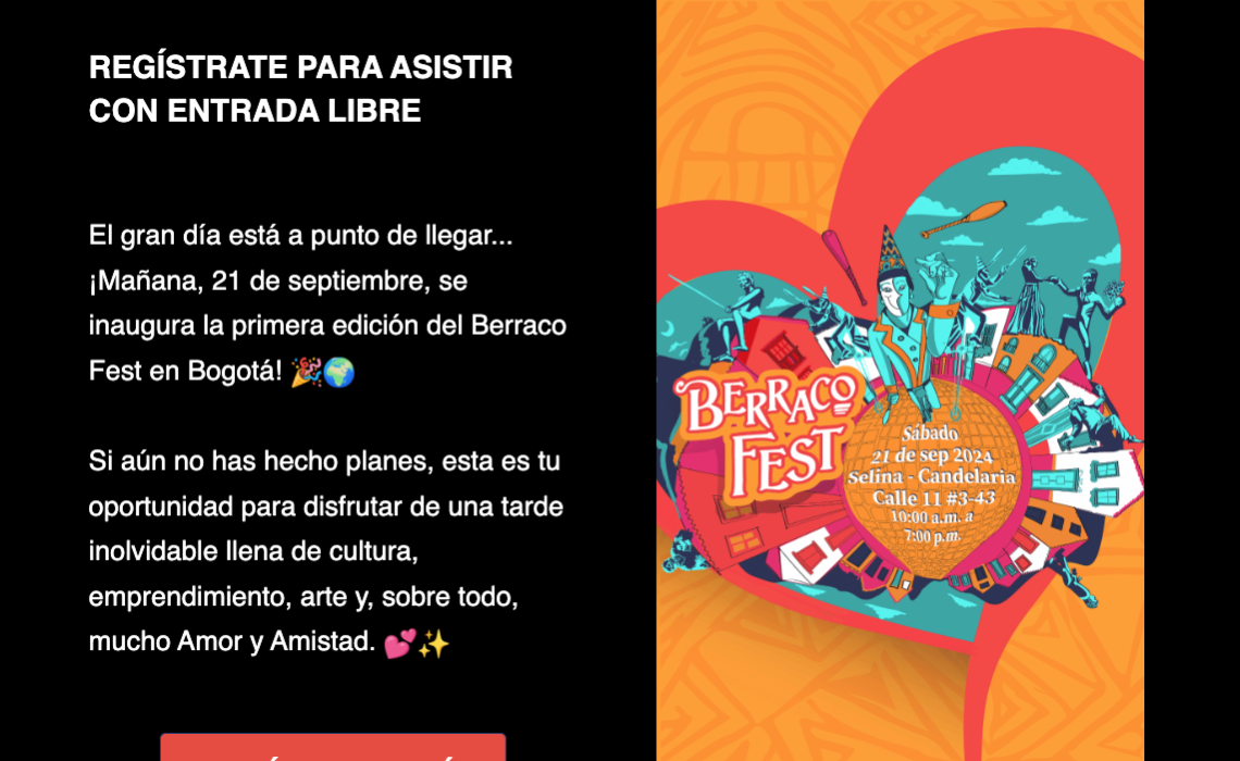 «BerracoFest»: celebrando el emprendimiento cultural en Bogotá.