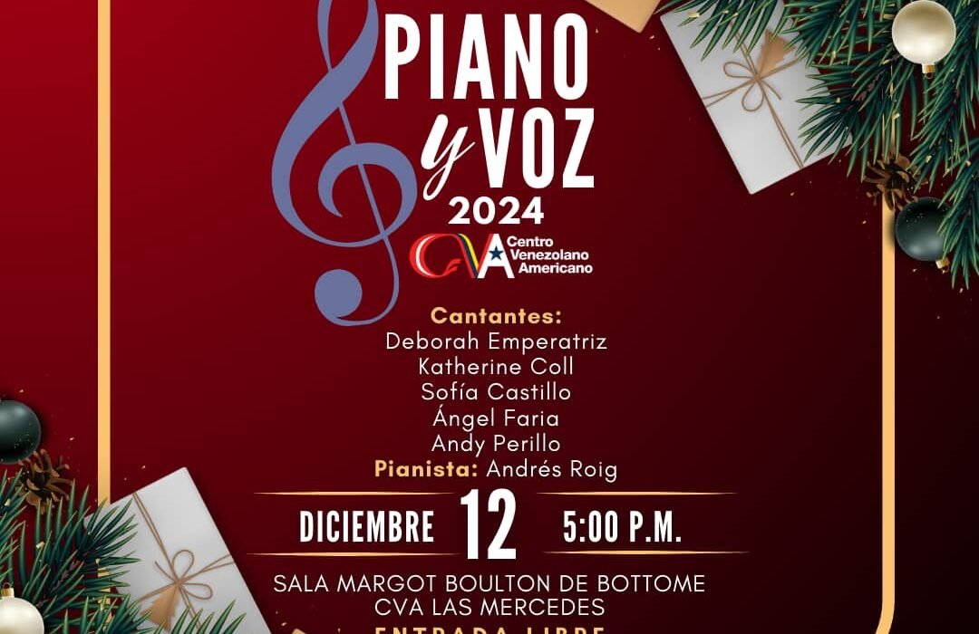 Magia Navideña en Piano y Voz: Recital en el CVA Las Mercedes.