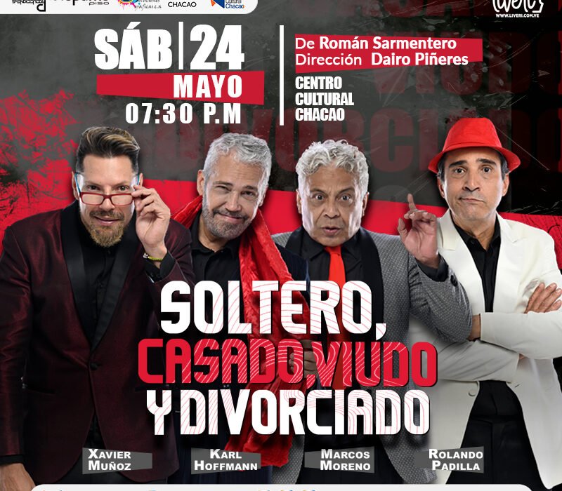 AGENDA SEMANAL | Del miércoles 21 al sábado 24 de mayo de 2025 Centro Cultural Chacao: cultura, reflexión y emoción en una semana imperdible.