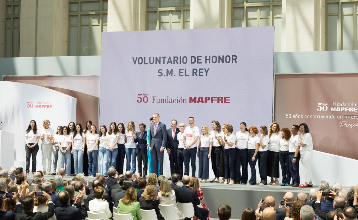 El Rey encabeza la conmemoración del 50 aniversario de Fundación MAPFRE y resalta su aporte a la educación, la investigación y la cultura.