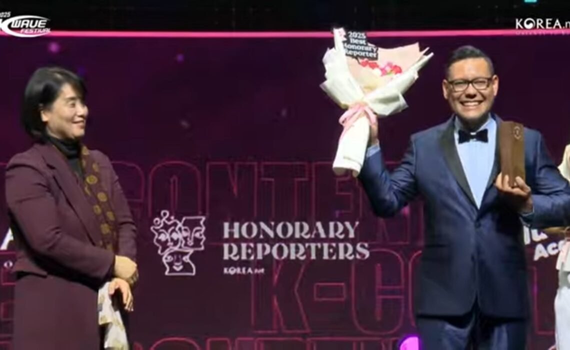José Alirio Peña fue reconocido como uno de los mejores Reporteros Honorarios por el Ministerio de Cultura, Deportes y Turismo de la República de Corea