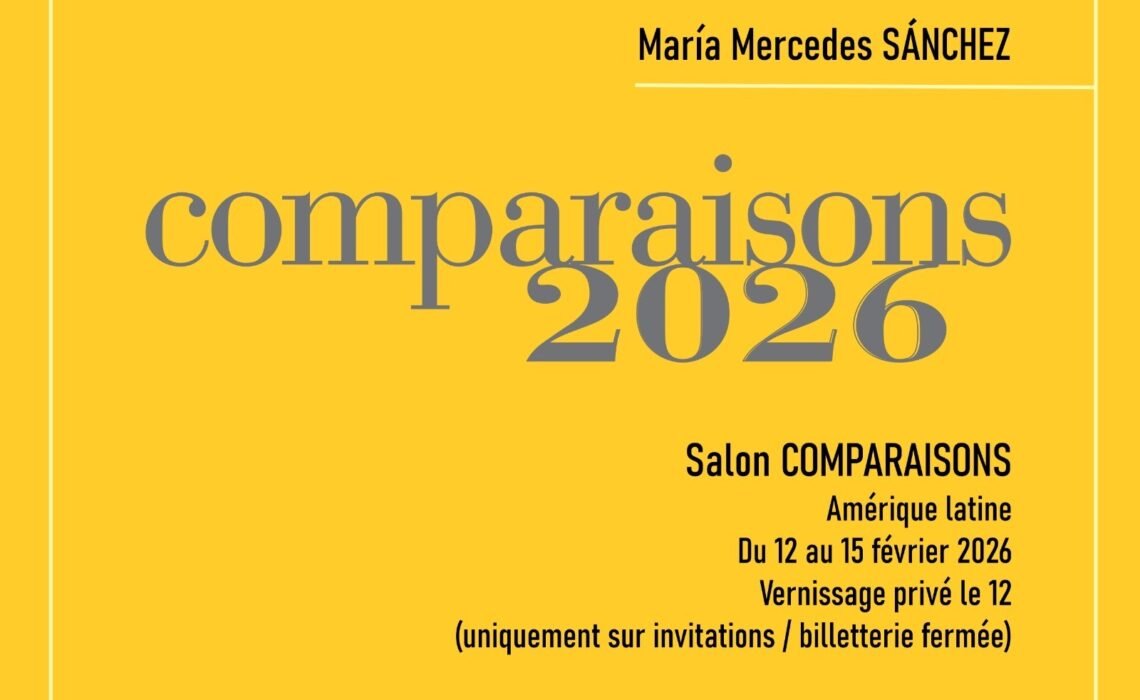 Con  María Mercedes Sánchez, Colombia presente en Comparaisons 2026   “La Virgen de la Arepa” en el Grand Palais de París.