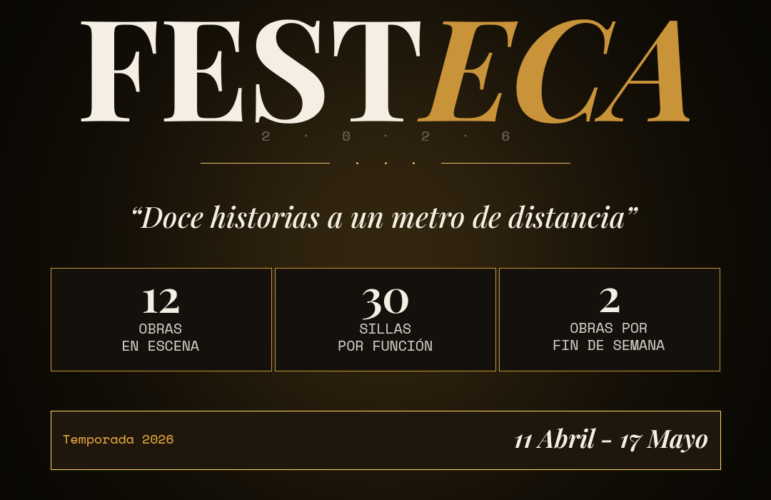 El Taller Permanente de Teatro (Tapete) celebra 12 años de rigor escénico con el lanzamiento de Festeca