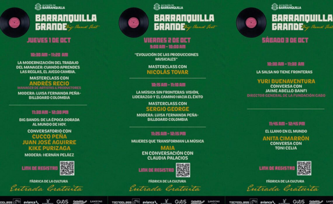 Vuelve Noches de Centro con el ‘Barranquilla Grande Big Band Fest’ para encender el Caribe a ritmo de grandes orquestas y swing