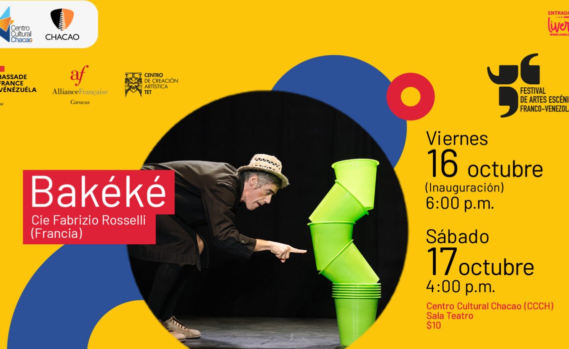 Agenda semanal del Centro Cultural Chacao desde el viernes 16 hasta el domingo 18 de octubre de 2026